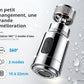 Rallonge de robinet anti-éclaboussures avec 9 joints pour évier de cuisine et de salle de bain