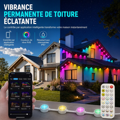 🔥🎁NOUVEAUTÉ : 50 % DE RÉDUCTION🔥Guirlandes lumineuses RGB intelligentes pour extérieur