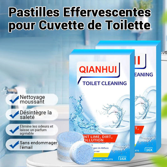 ✨Achetez plus, obtenez plus gratuitement✨Comprimés effervescents de nettoyage des toilettes - décontamination, tartre urinaire, alcali urinaire et élimination des odeurs
