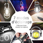Lampe torche portable rechargeable et lumineuse pour porte-clés