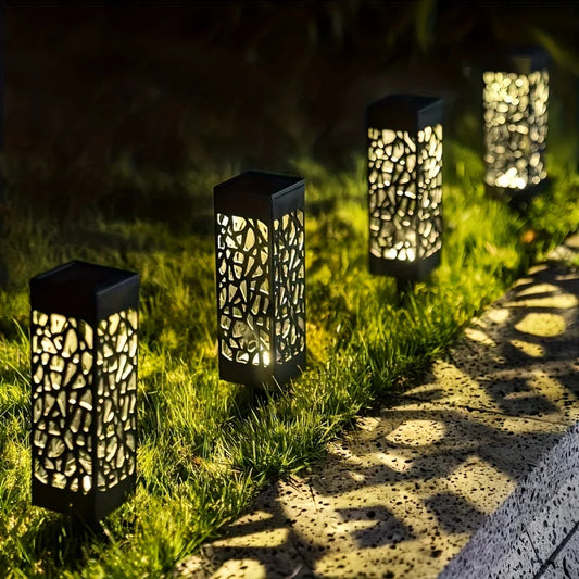 💡 50% DE RÉDUCTION ⏰ Lampe solaire jardin sur piquet – Auto, imperméable & sans outil – 2 teintes, idéale pour allées ou massifs – éclairage doux et écologique 🌿🌙✨