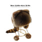 ❄️ Offres d'hiver ❄️ Casquette en peluche parent-enfant avec queue de raton laveur