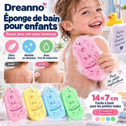 🛁 50 % de réduction pour une durée limitée ! Éponge de bain pour enfants : douce pour la peau, élimine la sueur, les cellules mortes et les impuretés ✨