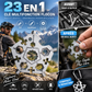 🔥 Profitez de 50 % de réduction ! Clé à molettes 23 en 1 | Tournevis EDC à embout pentagonal | Outil multifonction portable pour les activités de plein air | Clé polyvalente 🛠️❄️
