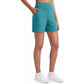Bermuda de sport taille haute pour femme avec poches – Course à pied, yoga, tenue décontractée d'été（Livraison gratuite à partir de 2 articles