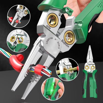 ⚡ 60% OFF IMMÉDIAT ! 🔧 Ciseaux Coupe-Fils 8-en-1 Multifonctions - Testeur Électrique Intégré + Outils de Soudure/Plissage 🛠️✨