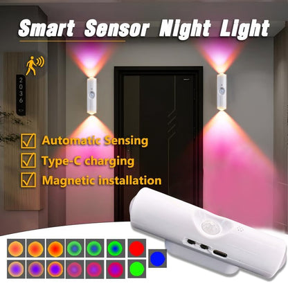 🎁La semaine dernière : 50 % DE RÉDUCTION !!!⏳Lampe d'ambiance rechargeable à capteur de mouvement LED intelligent