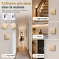 Kit d'interrupteur sans fil sans câblage avec interrupteur mural autocollant et récepteur pour lampes domestiques 220 V