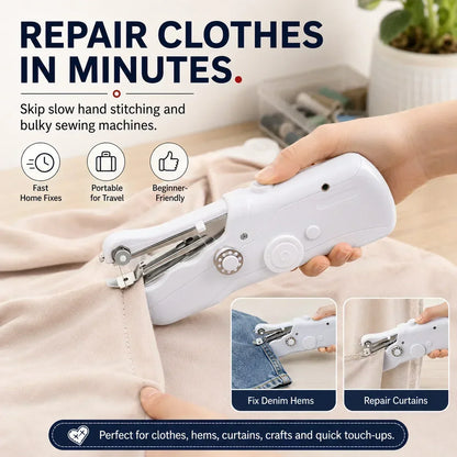 🧵 Mini-machine à coudre – Légère, portable et facile à utiliser ! ✨