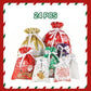 Sac cadeau de Noël haut de gamme à cordo