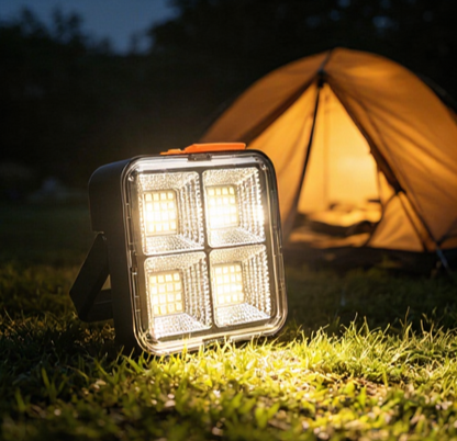 ⏳ 50% DE RÉDUCTION – OFFRE LIMITÉE ! ⏰ Lampe de Travail Solaire Portable – Plastique – 40 LED & 4 Modes & 4800 mAh for Extérieur & Urgence