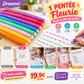 🎨 50 % de réduction pour une durée limitée ! Coffret de 8 stylos à franges | Stylos marqueurs fluorescents multifonctions | Stylos à roulette courbe | Stylos décoratifs créatifs à franges et pétales ✨