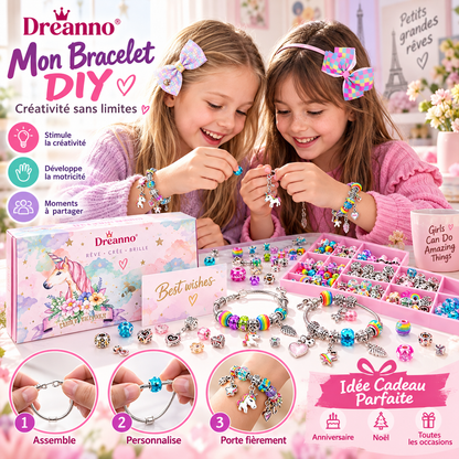 ⏳50 % de réduction pour une durée limitée⏰Kit de création de bracelets à breloques | Perles et coffrets cadeaux💎🎁