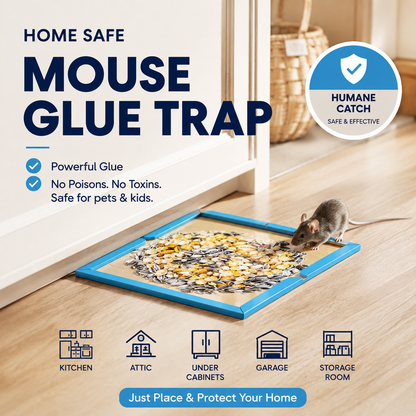 ⏳🔥50 % DE RÉDUCTION POUR UNE DURÉE LIMITÉE ! ⏰Piège à souris adhésif pour usage intérieur à la maiso