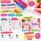 🎨 50 % de réduction pour une durée limitée ! Coffret de 8 stylos à franges | Stylos marqueurs fluorescents multifonctions | Stylos à roulette courbe | Stylos décoratifs créatifs à franges et pétales ✨