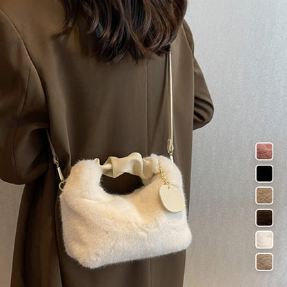 Le meilleur cadeau pour elle - Nouveau sac multifonctionnel en fausse fourrure, respectueux de la peau et tendanc