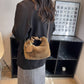 Le meilleur cadeau pour elle - Nouveau sac multifonctionnel en fausse fourrure, respectueux de la peau et tendanc