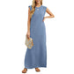 🔥Robe décontractée infroissable pour femmes avec ourlet fendu