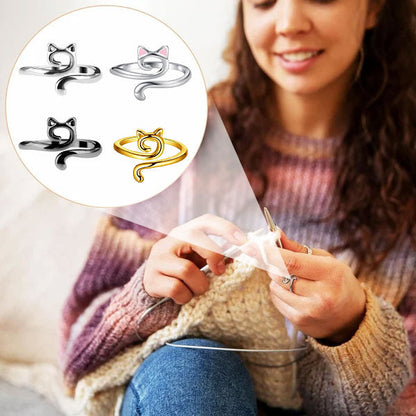 💥 Achetez 1 et obtenez 1 gratuitement- Anneau ajustable pour le tricot et le croche