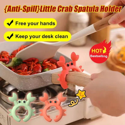 🥳 En plein boom🥳💞 Plus de 10 000 exemplaires vendus ! Support à couverts pour crabe : s'utilise d'une seule main, anti-éclaboussures et résistant aux hautes températures. Pour cuisiner plus proprement : dépêchez-vous de l'acheter ! ✅