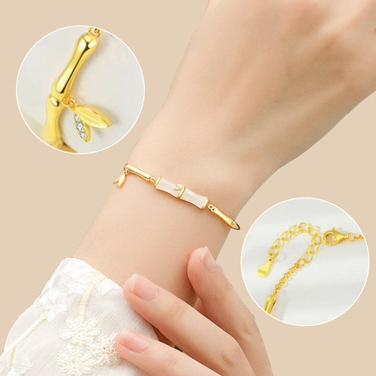 ✨Achetez-en 1, obtenez-en 1 gratuitement✨Bracelet en bambou pour femme avec chaîne