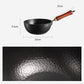 Wok en fonte martelée fait à la main avec couvercl