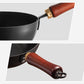 Wok en fonte martelée fait à la main avec couvercl