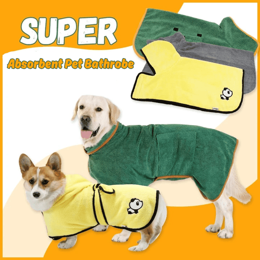 🔥 Vente Flash 50% de réduction 🔥 Peignoir pour animaux super absorbant