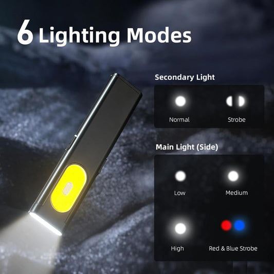 🔦Lampe torche EDC 470 lumens au design élégant – compacte, puissante et toujours à portée de main !