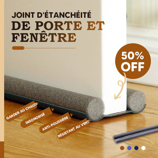 🚪 ACHETEZ-EN 2, RECEVEZ-EN 3 ! ✨ Bande d'étanchéité pour portes et fenêtres - Isolation autocollante contre les courants d'air, le froid et le bruit, avec profil résistant aux intempéries 🌬️🔇