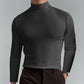 T-shirt à col montant et manches longues pour homme