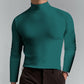 T-shirt à col montant et manches longues pour homme