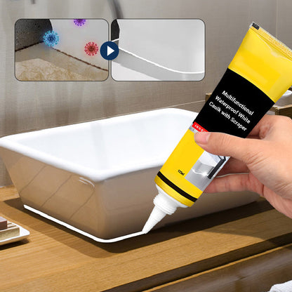 💥Caulk blanc multifonctionnel imperméable avec grattoir