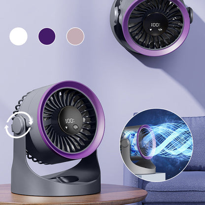 Mini ventilateur mural portable rechargeable avec lumières