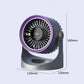 Mini ventilateur mural portable rechargeable avec lumières