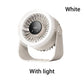 Mini ventilateur mural portable rechargeable avec lumières