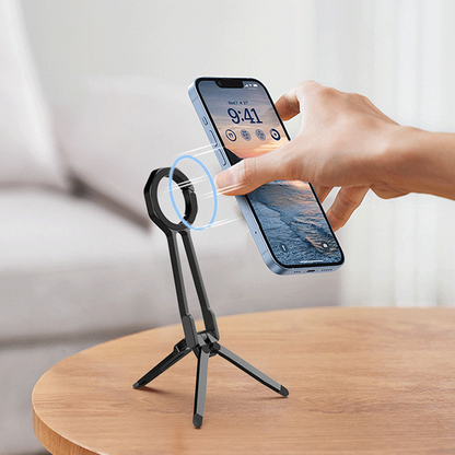 Support magnétique 4 en 1 pour téléphone portable avec boucle d'escalade