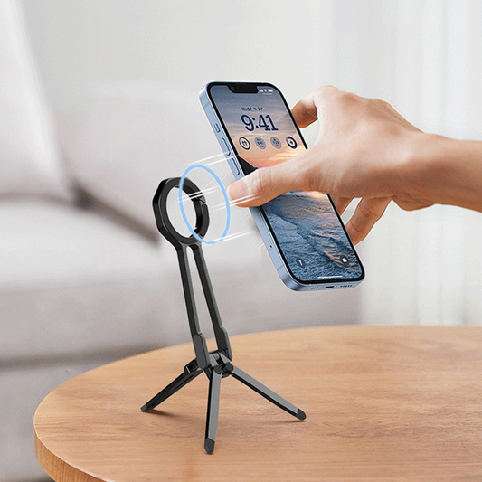 Support magnétique 4 en 1 pour téléphone portable avec boucle d'escalade