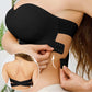 Soutien-gorge bandeau sans armatures à fermeture latérale pour femme