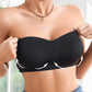 Soutien-gorge bandeau sans armatures à fermeture latérale pour femme