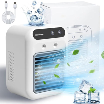 🏆Promotion d'été d'une durée limitée 65% de réduction✨❄️Mini climatiseur portable avec refroidisseur et humidificateur