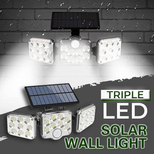 💡 Lumière puissante & éco-responsable : l’applique solaire 3 LED