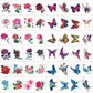🦋Sticker de tatouage 3D élégant et créatif 50STK