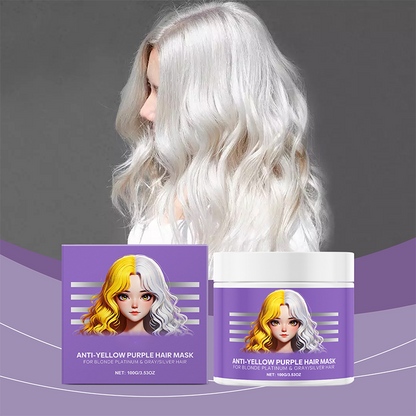 Masque Capillaire Violet Anti-Jaune 💜 Bye-Bye les Reflets Cuivrés! 💜
