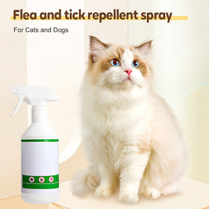 🚀🐛Achetez 3 obtenez 2 gratuits🐱Spray répulsif contre les puces et les tiques pour chats et chiens🐶