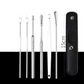 📢50 % de réduction limitée dans le temps📢Kit portable de 6 perce-oreilles en acier inoxydable - Outil à spirale pour les oreilles✨