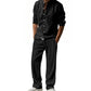 📢📢50 % DE RÉDUCTION !! ⏰Ensemble chemise et pantalon pour homme – Style décontracté, lin respirant, coupe ample