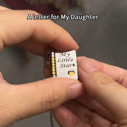 👑✨Collier de livre My Little Star pour fille, cadeau d'anniversaire et de remise de diplôme, bijoux d'amour❤️