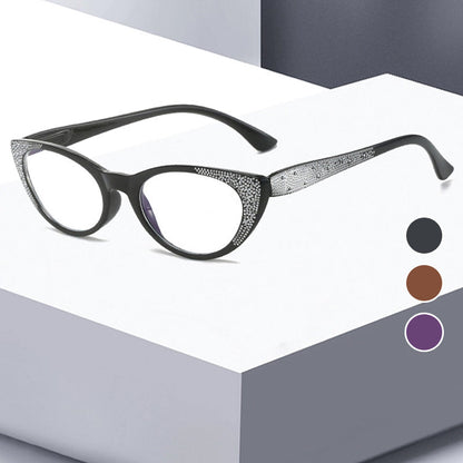 Lunettes de lecture yeux de chat avec blocage de la lumière bleue