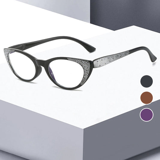 Lunettes de lecture yeux de chat avec blocage de la lumière bleue